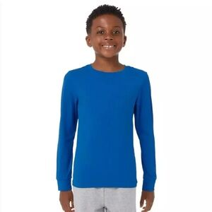 32 Degrees Kids Air Mesh Long Sleeve Blue Tee X-Large